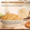 image5 Inch Banneton Bread Proofing Basket Set of 6 Kikcoin Mini Sourdough Bread Baking Supplies Small Banneton Basket Proofing Baskets for Sourdough Bread Baking6 Oval Baskets  6 Pack