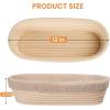 image5 Inch Banneton Bread Proofing Basket Set of 6 Kikcoin Mini Sourdough Bread Baking Supplies Small Banneton Basket Proofing Baskets for Sourdough Bread Baking12 Oval Baskets  2 Pack