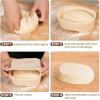 image5 Inch Banneton Bread Proofing Basket Set of 6 Kikcoin Mini Sourdough Bread Baking Supplies Small Banneton Basket Proofing Baskets for Sourdough Bread Baking6 Oval Baskets  6 Pack