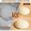 image5 Inch Banneton Bread Proofing Basket Set of 6 Kikcoin Mini Sourdough Bread Baking Supplies Small Banneton Basket Proofing Baskets for Sourdough Bread Baking5 Round Baskets  6 Pack