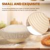 image5 Inch Banneton Bread Proofing Basket Set of 6 Kikcoin Mini Sourdough Bread Baking Supplies Small Banneton Basket Proofing Baskets for Sourdough Bread Baking5 Round Baskets  6 Pack