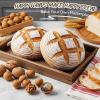imageBread Proofing Basket Kikcoin Banneton Bread Proofing Basket Set of 2 9 Inch ampamp 10 Inch Round Sourdough Proofing Basket with Linen Liner Bread Lame Dough Whisk9Round  10Round