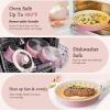 imageKIKCOIN Pots and Pans Set Nonstick Ceramic Cookware Set Detachable Handle Induction Kitchen Cookware Set with Removable Handle Healthy Non Stick RV Cookware Dishwasher  Oven Safe PFOA FreePink