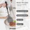 imageKikcoin 43Pcs Kitchen Utensils Set  Silicone Cooking Utensil Set Dishwasher Safe Spatula for Nonstick Cookware 446F Heat Resistant Kitchen Gadgets with Holder BPA Free Avocado GreenGray