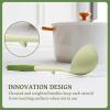 imageKikcoin 43Pcs Kitchen Utensils Set  Silicone Cooking Utensil Set Dishwasher Safe Spatula for Nonstick Cookware 446F Heat Resistant Kitchen Gadgets with Holder BPA Free Avocado GreenAvocado Green