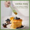 imageKikcoin 43Pcs Kitchen Utensils Set  Silicone Cooking Utensil Set Dishwasher Safe Spatula for Nonstick Cookware 446F Heat Resistant Kitchen Gadgets with Holder BPA Free Avocado GreenAvocado Green
