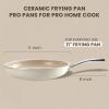 imageKikcoin Ceramic Nonstick Frying Pans Set Healthy Non Toix Pans for Cooking 8quot 95quot 11quot Ceramic Frying Pans and Skillet with Stay Cool Handle DishwasherOven Safe PFAS ampamp PTFE ampamp PFOA FreeCream Beige