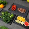 imageKikcoin Plastic Cutting Boards for Kitchen 3Piece Large Cutting Board Set Dishwasher Safe Chopping Boards with Nonslip Feet and Juice Grooves WhiteBlackGray