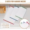 imageKikcoin Plastic Cutting Boards for Kitchen 3Piece Large Cutting Board Set Dishwasher Safe Chopping Boards with Nonslip Feet and Juice Grooves WhiteMulticolor