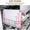 imageKikcoin Plastic Cutting Boards for Kitchen 3Piece Large Cutting Board Set Dishwasher Safe Chopping Boards with Nonslip Feet and Juice Grooves WhitePink
