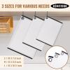 imageKikcoin Plastic Cutting Boards for Kitchen 3Piece Large Cutting Board Set Dishwasher Safe Chopping Boards with Nonslip Feet and Juice Grooves WhiteWhite