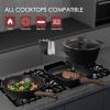 imageKikcoin Pots and Pans Set Non Stick 31 Piece Kitchen Nonstick Cooking Cookware Sets with Grill Pan Saucepan Baking Sheet UtensilBlack