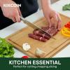imageBamboo Cutting Boards for Kitchen Extra Large Wood Cutting Board with Deep Juice Groove and Handle Heavy Duty Chopping board Kikcoin 20quot x 14quot199L x 14W