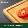 imageBamboo Cutting Boards for Kitchen Extra Large Wood Cutting Board with Deep Juice Groove and Handle Heavy Duty Chopping board Kikcoin 20quot x 14quot199L x 14W