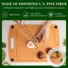 imageKikcoin Wood Cutting Board Cutting Boards for Kitchen Dishwasher Safe Nonslip Chopping Board with Juice Groove Wood Fiber Composite Cutting Board with Hanging Hole 146quot108quotRectangular