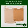 imageKikcoin Wood Cutting Board Cutting Boards for Kitchen Dishwasher Safe Nonslip Chopping Board with Juice Groove Wood Fiber Composite Cutting Board with Hanging Hole 146quot108quotRectangular