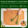 imageKikcoin Wood Cutting Board Cutting Boards for Kitchen Dishwasher Safe Nonslip Chopping Board with Juice Groove Wood Fiber Composite Cutting Board with Hanging Hole 146quot108quotOval