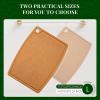 imageKikcoin Wood Cutting Board Cutting Boards for Kitchen Dishwasher Safe Nonslip Chopping Board with Juice Groove Wood Fiber Composite Cutting Board with Hanging Hole 146quot108quotOval