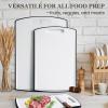 imageNon Slip Cutting Board Kikcoin Extra Large Plastic Cutting Boards for Kitchen Dishwasher Safe Chopping Board Set of 3 with Juice Grooves Easy Grip HandleWhite