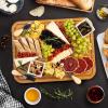imageTurkey Carving Board Heavy Duty Meat Cutting Board for Thanksgiving Bamboo Wood Butcher Block Brisket Cutting Boards with Juice Groove Pyramid Spikes Stabilizes Steak or Turkey While Carving