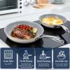 imageKikcoin Ceramic Nonstick Frying Pan Skillets  3 Sizes Omelette Pans for Healthly Cooking 89511 Inch Egg Pan with Stay Cool Handle Free of PFAS PFOA PTEE OvenDishwasher Safe for Busy Kitchen